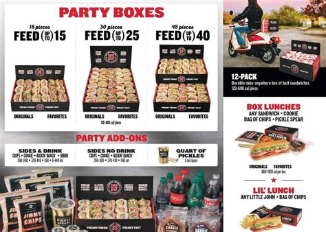 jimmy johns catering prices